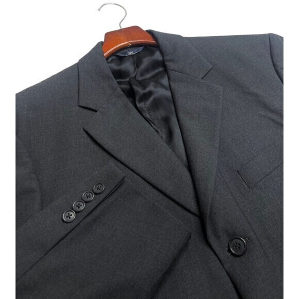 BROOKS BROTHERS 346 Men’s Stretch Wool 3 Button Blazer in Dark Gray 42L